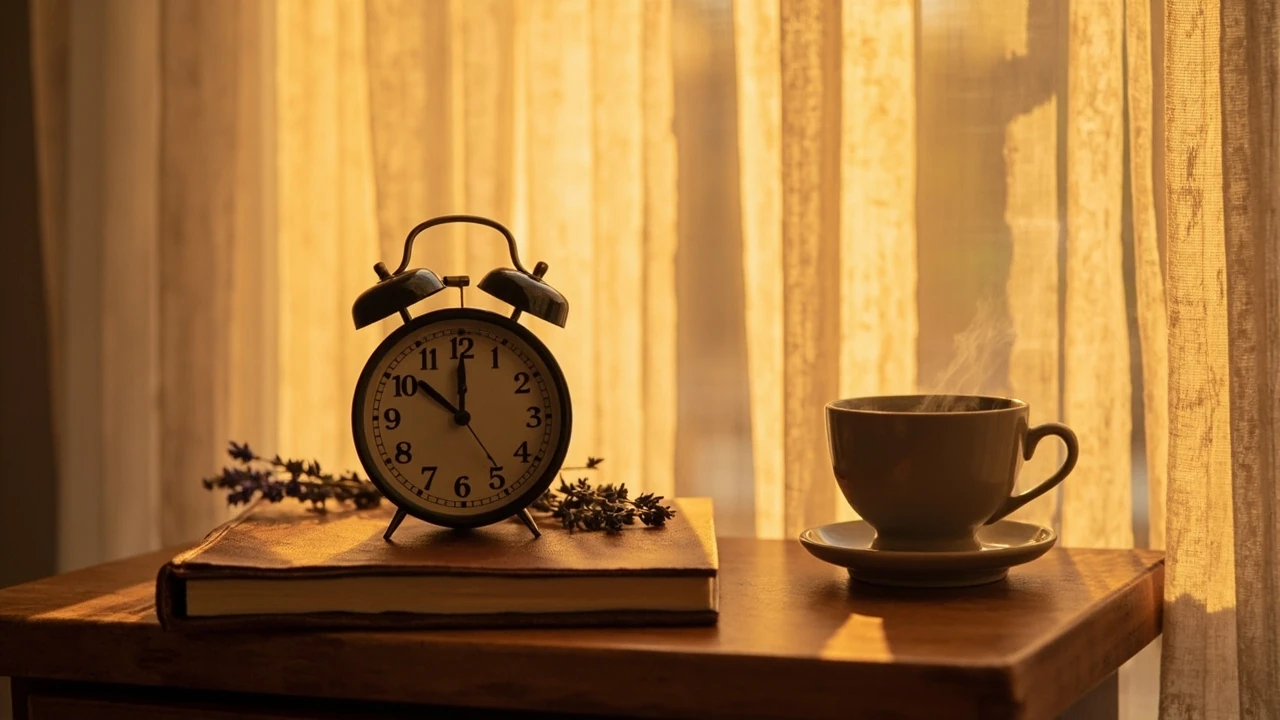 0606 Bedeutung als Engelszahl auf einer analogen Uhr mit weichem Licht