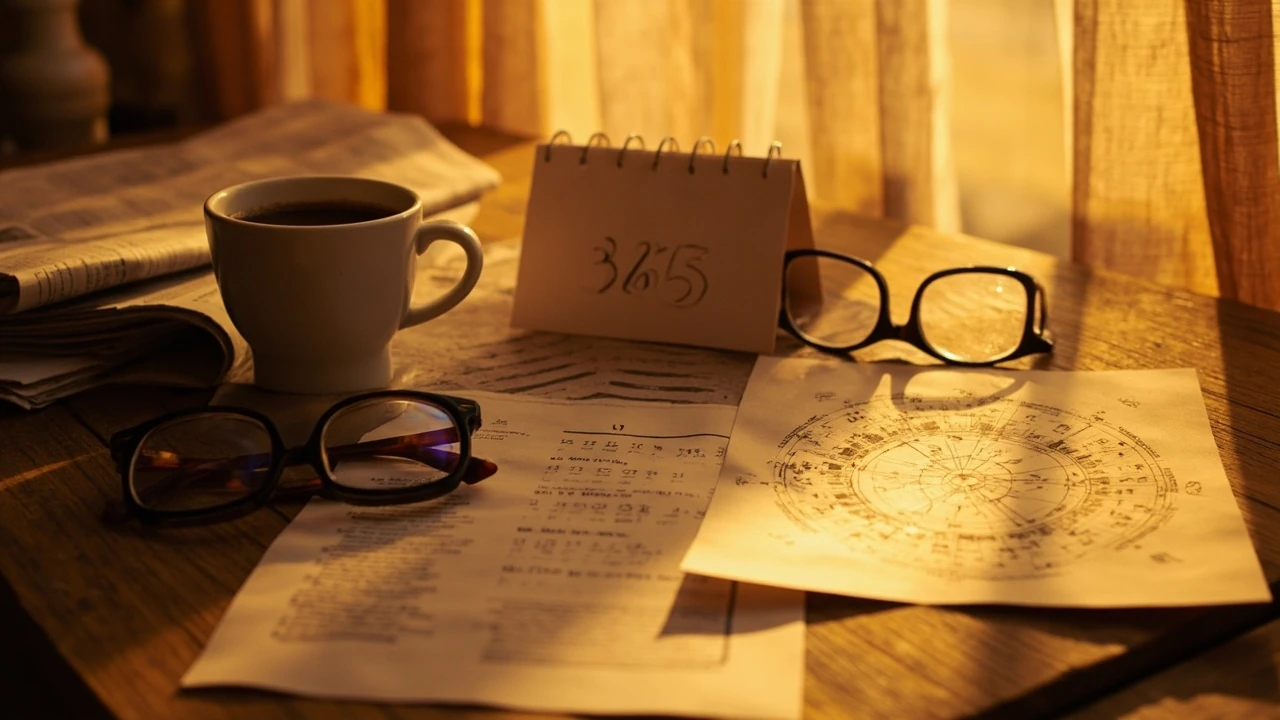 Tageshoroskop am Morgen mit Sternzeichen und 365-Tage-Kalender