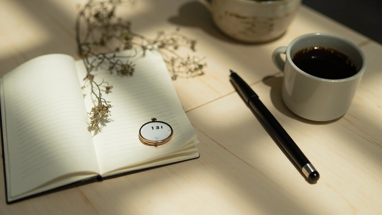 Analoge Uhr mit der Anzeige 13:13 als Motiv zur Bedeutung der Spiegelzahl